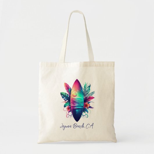 Surfplank Tropical Beach- Tote Bag (Voorkant)