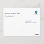 Surfplank Tropisch strand Briefkaart (Achterkant)