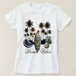 Surfplank Tropische Strand Sfeer T-shirt