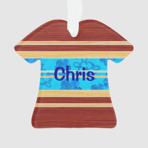 Surfplank van Hawiian van Honu de Valse Houten Ornament