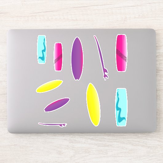 Surfplank Watersportset Sticker (Computer)