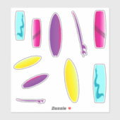 Surfplank Watersportset Sticker (Vel)