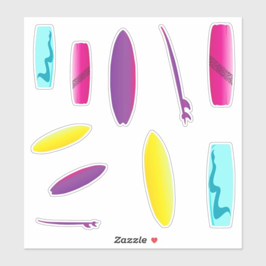 Surfplank Watersportset Sticker (Vel)