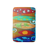 Surfplankbadmat uit mijn kunstwerk badmat (Voorkant Verticaal)