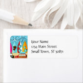 Surfplankbeugel met Hippie-ventilatoren Etiket (Insitu)