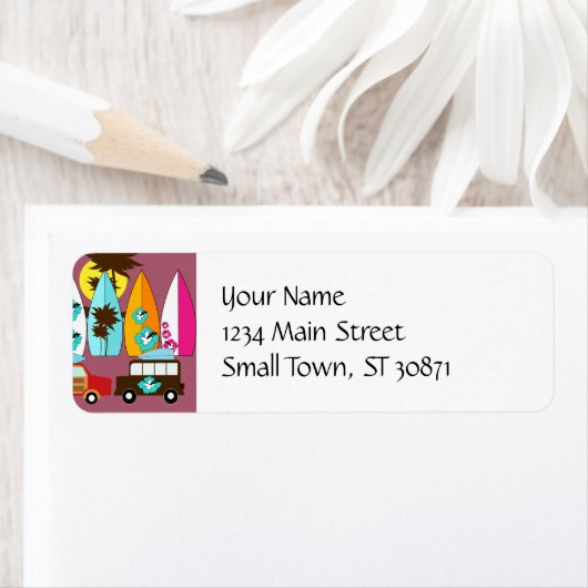 Surfplankbeugel met Hippie-ventilatoren Etiket (Insitu)