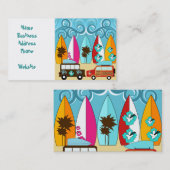 Surfplankbeugel met Hippie-ventilatoren Visitekaartje (Voorkant / Achterkant)