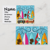 Surfplankbeugel met Hippie-ventilatoren Visitekaartje (Voorkant / Achterkant)