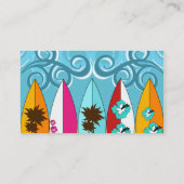 Surfplankbeugel met Hippie-ventilatoren Visitekaartje (Achterkant)