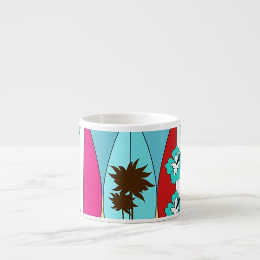 Surfplankbeugel met hippieventilatoren espresso kop (Voorkant)