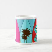 Surfplankbeugel met hippieventilatoren koffiemok (Center)