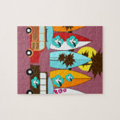 Surfplankbeugel met hippieventilatoren legpuzzel (Horizontaal)