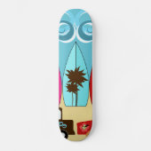 Surfplankbeugel met hippieventilatoren skateboard (Voorkant)