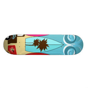 Surfplankbeugel met hippieventilatoren skateboard