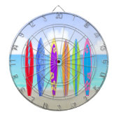 Surfplankbord voor strand dartbord (Voorkant)