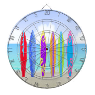 Surfplankbord voor strand dartbord