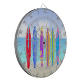 Surfplankbord voor strand dartbord (Voorkant Links)