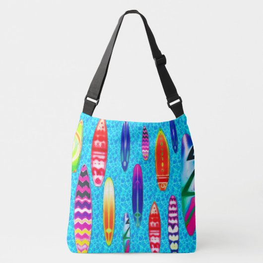 Surfplanken 1 crossbody tas (Voorkant)