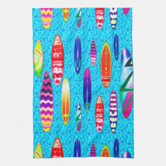 Surfplanken 1 keukenhanddoeken (Verticaal)