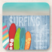 Surfplanken Beverage Coaster Bier Onderzetter (Voorkant)