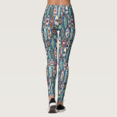 surfplanken blauw leggings (Achterkant)