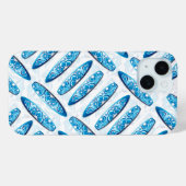 Surfplanken Blauw Patroon Case-Mate iPhone Case (Achterkant (horizontaal))