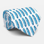 surfplanken blauw stropdas (Opgerold)
