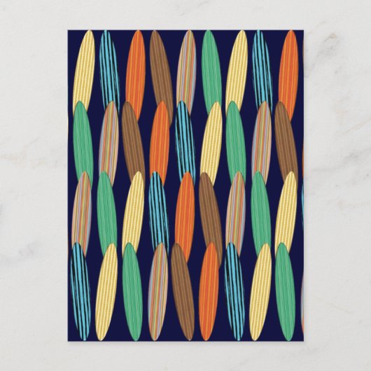 Surfplanken Briefkaart (Voorkant)