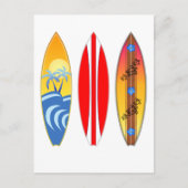  surfplanken briefkaart (Voorkant)