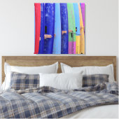 surfplanken canvas afdruk (Insitu (Slaapkamer))