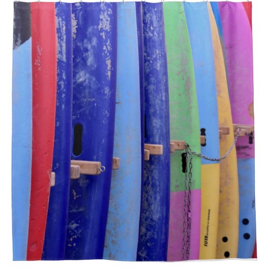 surfplanken douchegordijn (Voorkant)