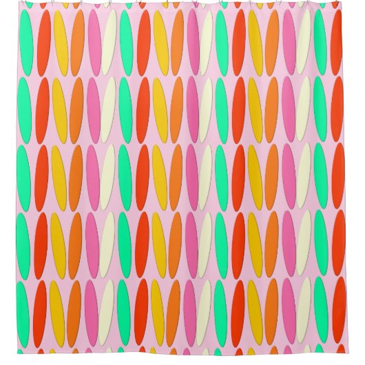 Surfplanken Douchegordijn (Voorkant)