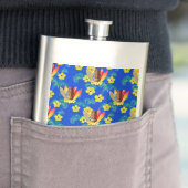 Surfplanken en Masker Tiki Heupfles (Voorbeeld)