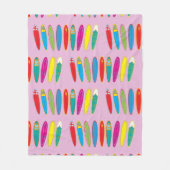  surfplanken fleece deken (Voorkant)