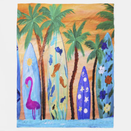 Surfplanken huis decoratie fleece deken