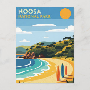 Surfplanken in Noosa National Park Australië Reize Briefkaart