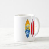 surfplanken koffiemok (Voorkant rechts)