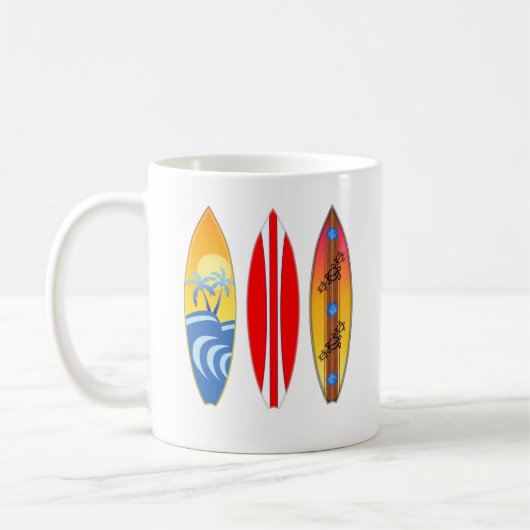 surfplanken koffiemok (Links)