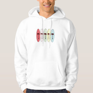 surfplanken met palmbomen hoodie