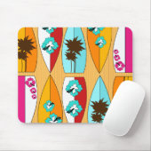 Surfplanken op Boardwalk Summer Beach Theme Muismat (Met muis)