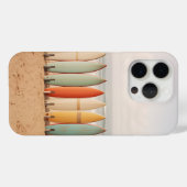  surfplanken op het strand Case-Mate iPhone case (Achterkant (horizontaal))