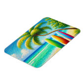 Surfplanken op het strand magneet (Linkerzijde)