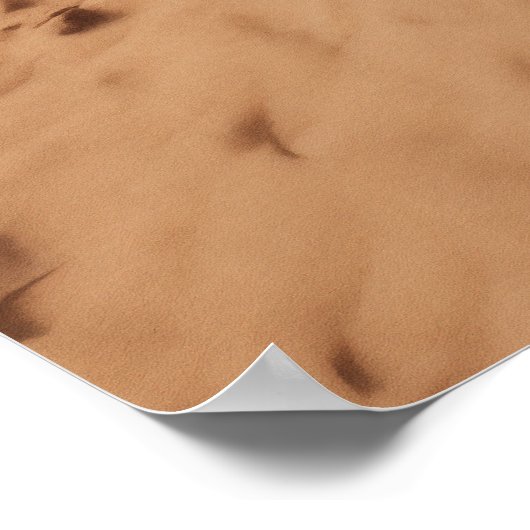 surfplanken op het strand poster (Hoek)