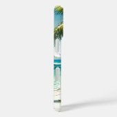 Surfplanken op het strand Waterverf en Ink Case-Mate iPhone Case (Achterkant / Rechts)