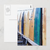  surfplanken op Montauk Beach Briefkaart (Voorkant / Achterkant)