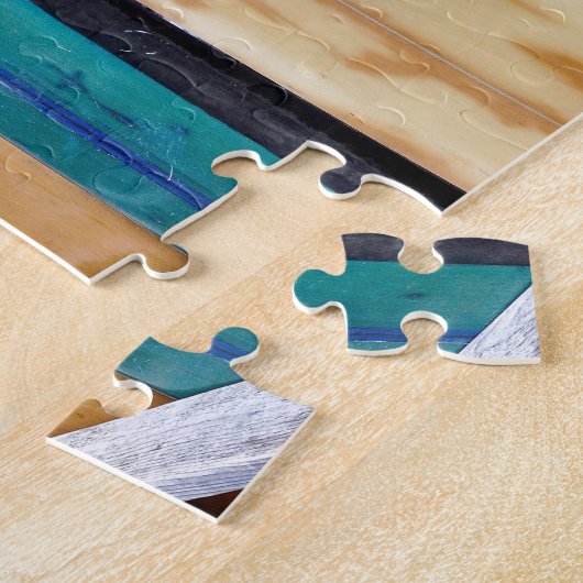  surfplanken op Montauk Beach Legpuzzel (Zijkant)
