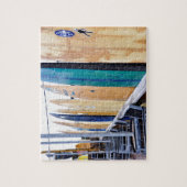  surfplanken op Montauk Beach Legpuzzel (Verticaal)