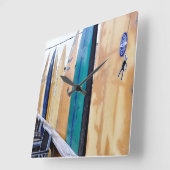  surfplanken op Montauk Beach Vierkante Klok (Hoek)