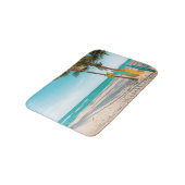 Surfplanken op strand kussen badmat (Gekanteld)