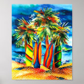 Surfplanken Poster (Voorkant)